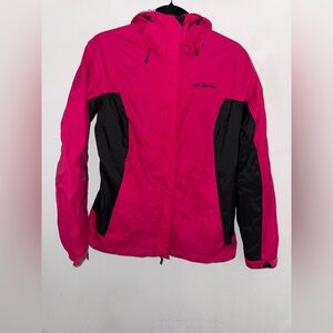 Columbia Women's Vibrant Pink and Black Jacket